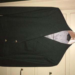 Forest green wool blazer
